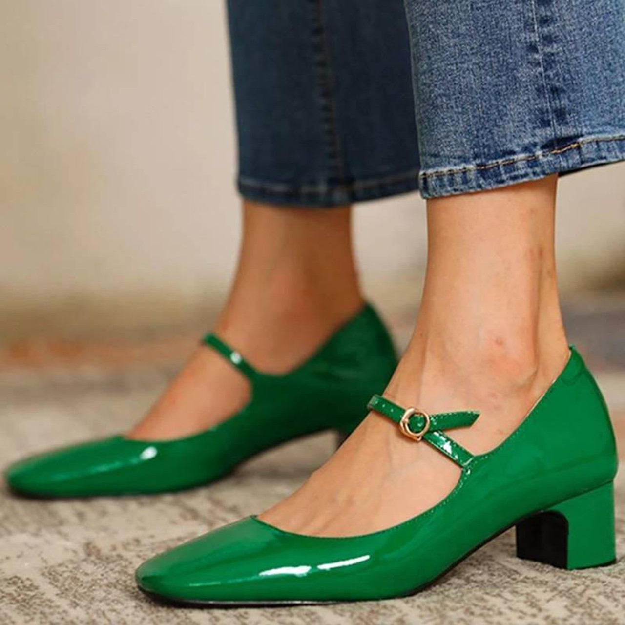 Chaussures à Talons Style Mary Jane-Luckweek