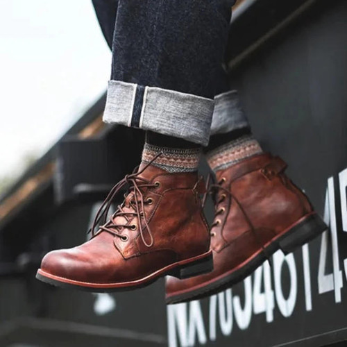 Bottes Motard Rétro-Luckweek