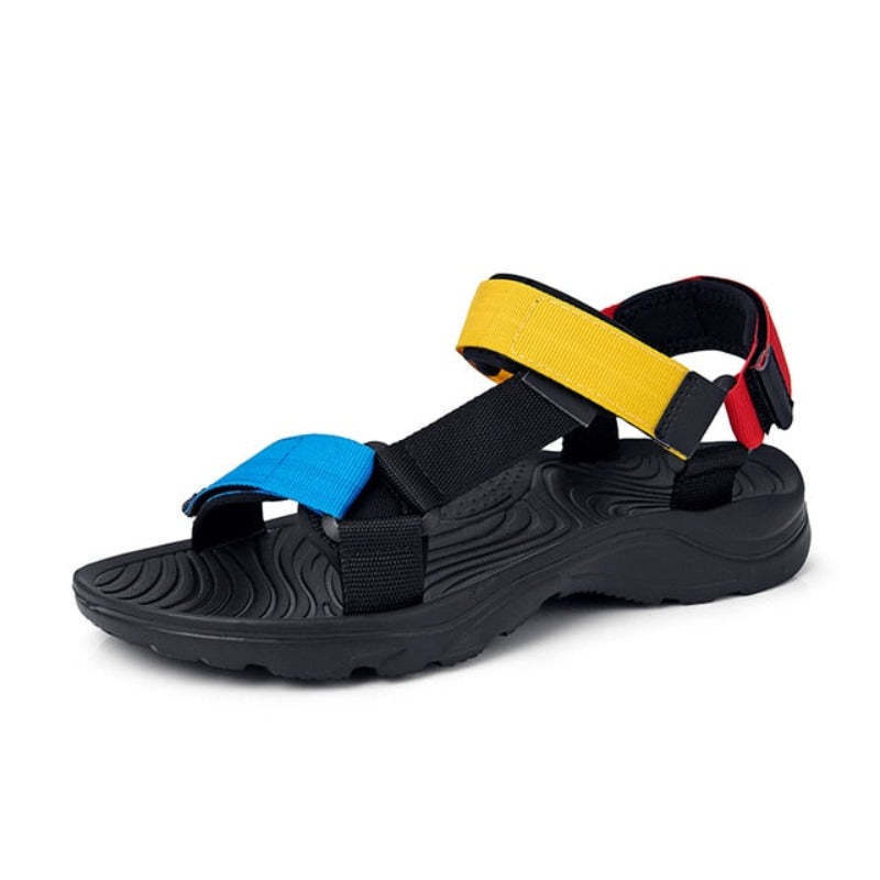 Sandale orthopédique pour hommes, soutien de la voûte plantaire, légère, antidérapante-Luckweek