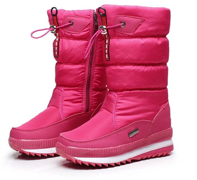 Bottes épaisses de neige imperméables et antidérapantes-Luckweek
