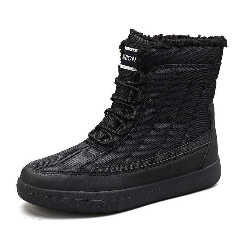Bottes de neige décontractées en velours pour l'hiver-Luckweek