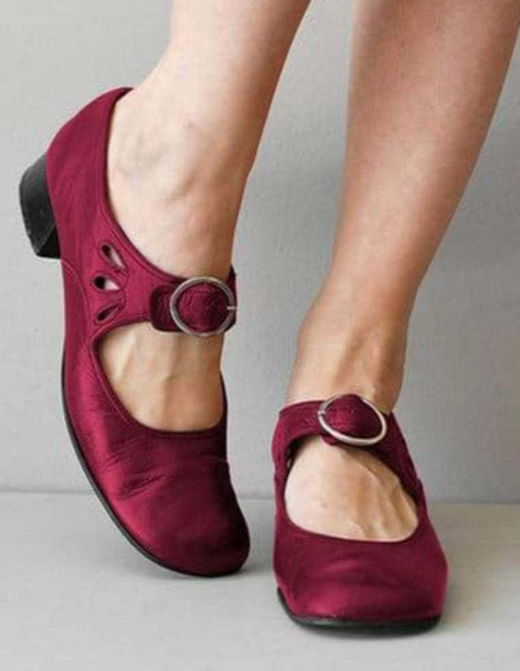 Mary Janes été talon bas Vintage femmes chaussures
