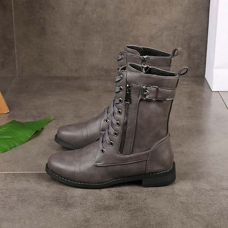 Femme Bottes Bottes Grandes Tailles Extérieur du quotidien Bottes Mode Minimalisme Faux Cuir-Luckweek