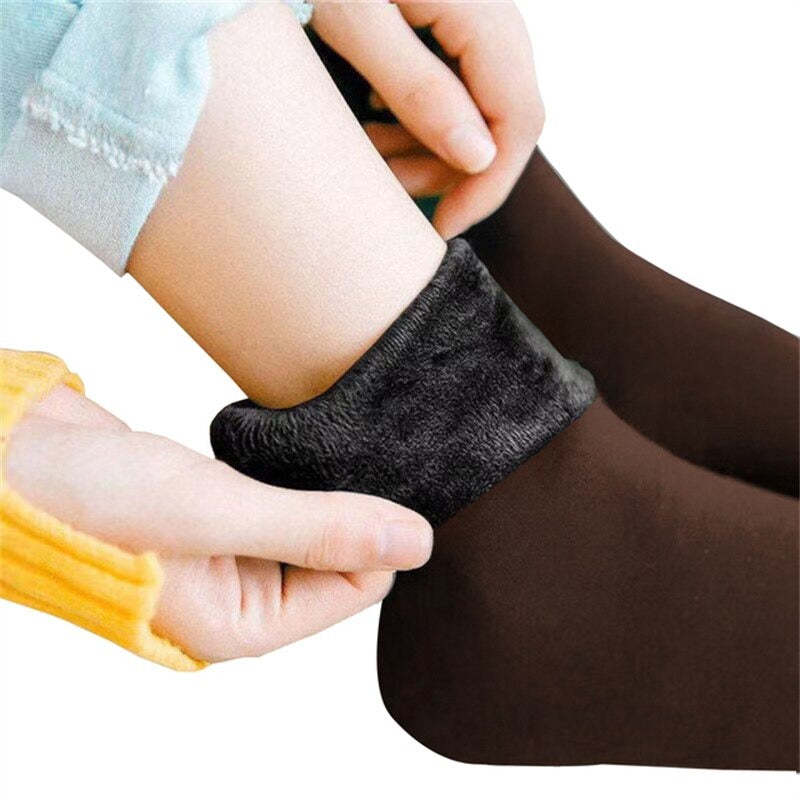Chaussettes épaisses chaudes en velours-Luckweek