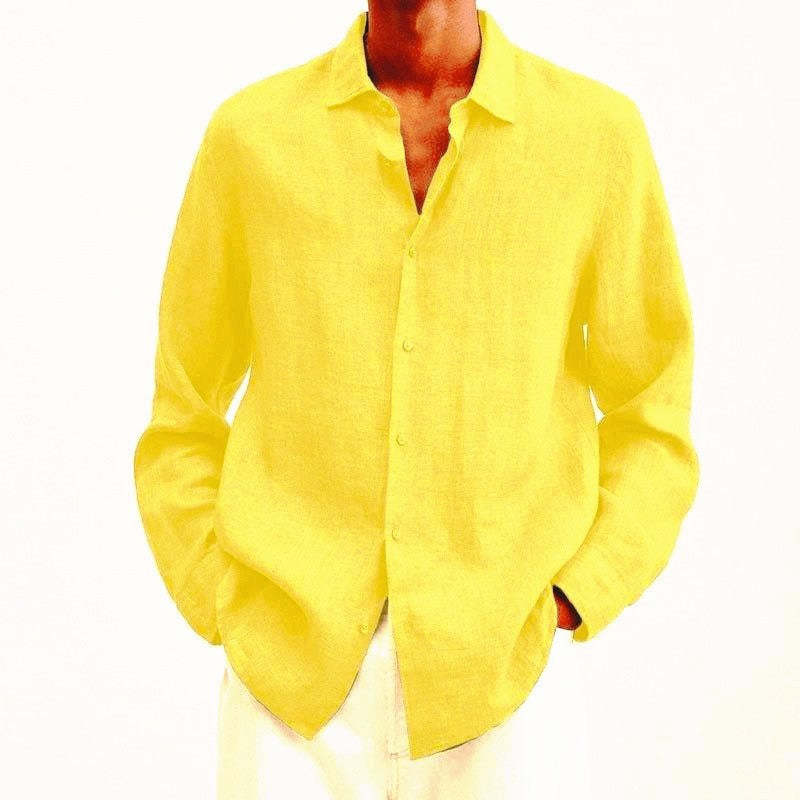 Chemise élégante en lin pour homme