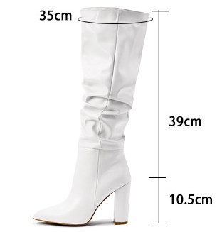 Sur Les Bottes Au Genou Bottes à Talons Hauts-Luckweek