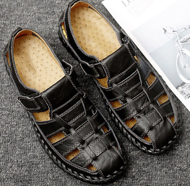 Sandales Cuir Homme Fermées