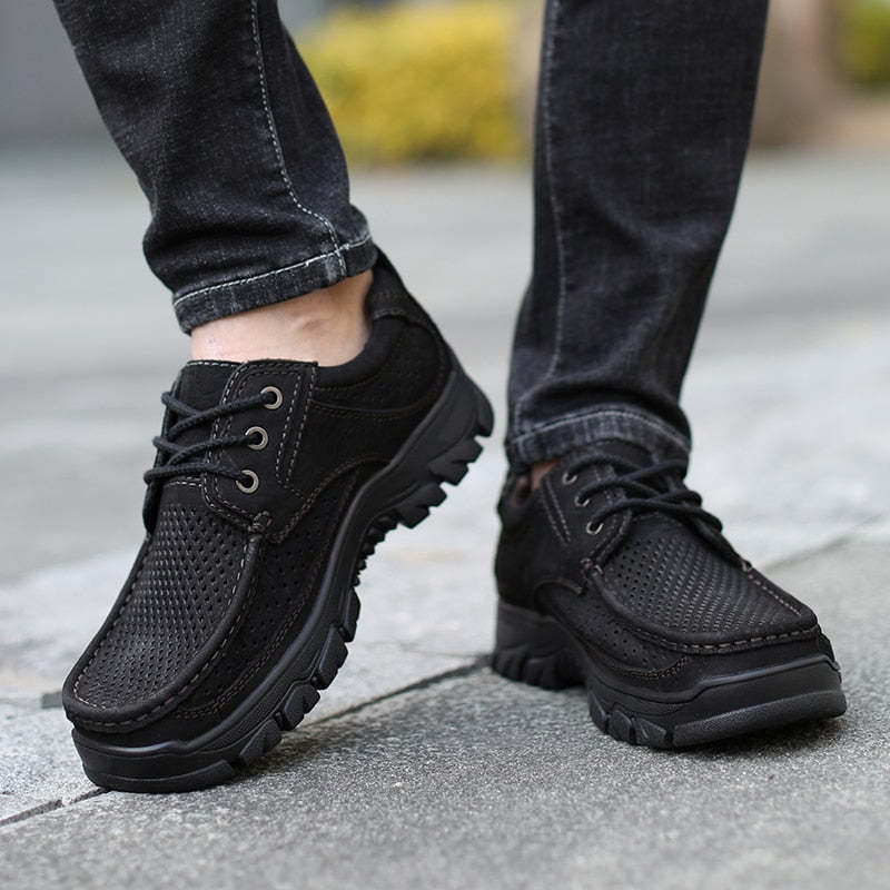 Chaussures d'été en cuir pour Hommes-Luckweek