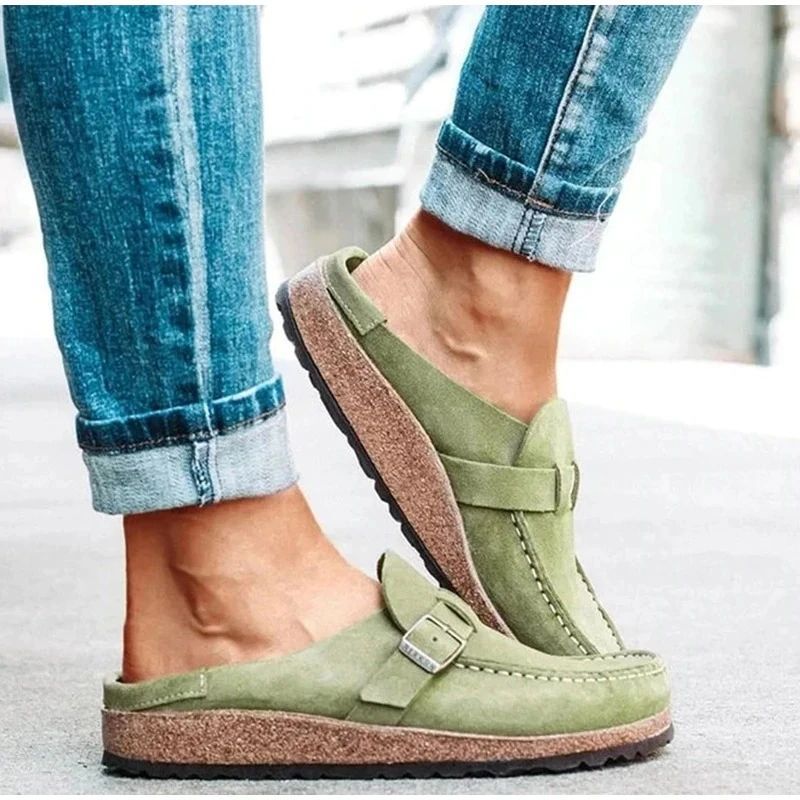 Mules Orthopédiques sandales en cuir -Luckweek
