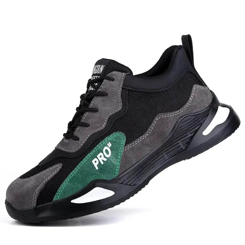 Chaussures de sécurité four femme, orthopédique anti écrasement avec lacets