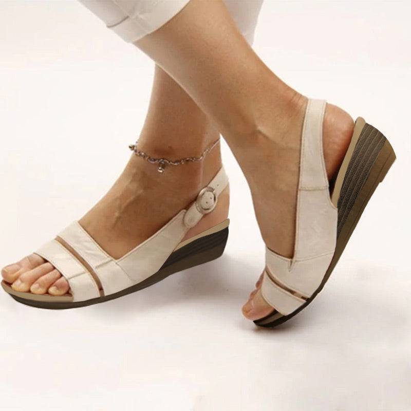 Sandales Orthopédiques Comfy Wedge Double Strap-Luckweek
