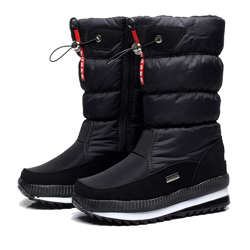 Bottes épaisses de neige imperméables et antidérapantes-Luckweek