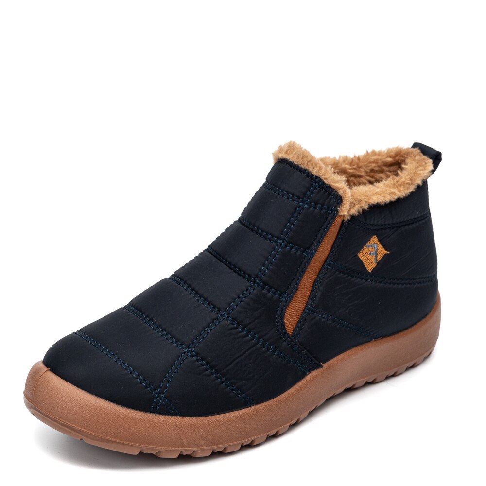 Bottes en fourrure imperméables légères et décontractées-Luckweek