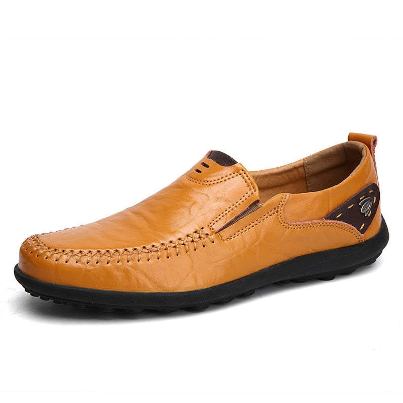 Chaussures fabriquées à la main plates classiques et confortables-Luckweek