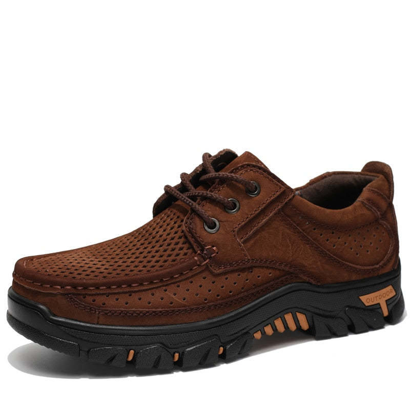 Chaussures d'été en cuir pour Hommes-Luckweek
