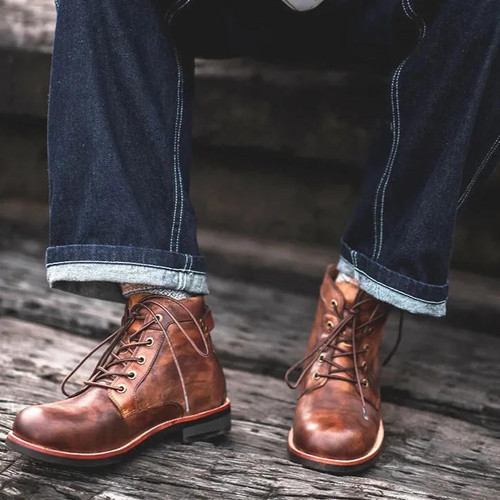Bottes Motard Rétro-Luckweek