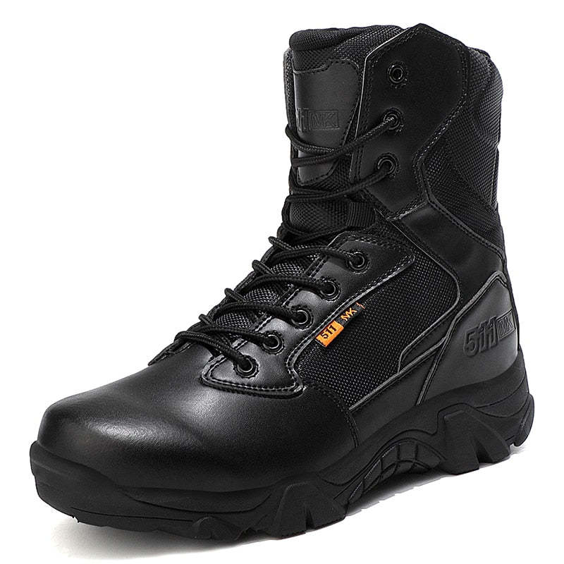 Bottes de style militaire haute qualité-Luckweek