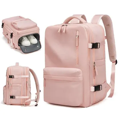 Sac à dos de voyage avec port de charge USB et compartiment à chaussures