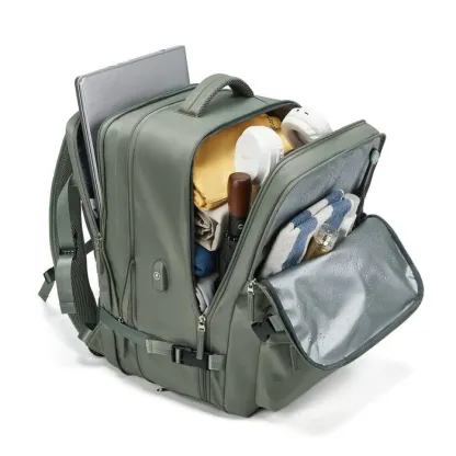 Sac à dos de voyage avec port de charge USB et compartiment à chaussures