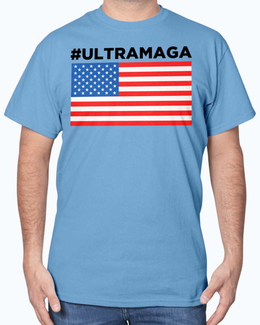 Ultra MAGA  USA Flag 2024 T-Shirt (SMALL - 5XL)-MakeAmericaGreatAgain