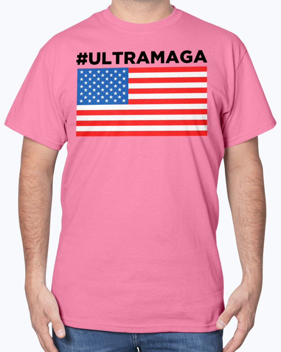 Ultra MAGA  USA Flag 2024 T-Shirt (SMALL - 5XL)-MakeAmericaGreatAgain