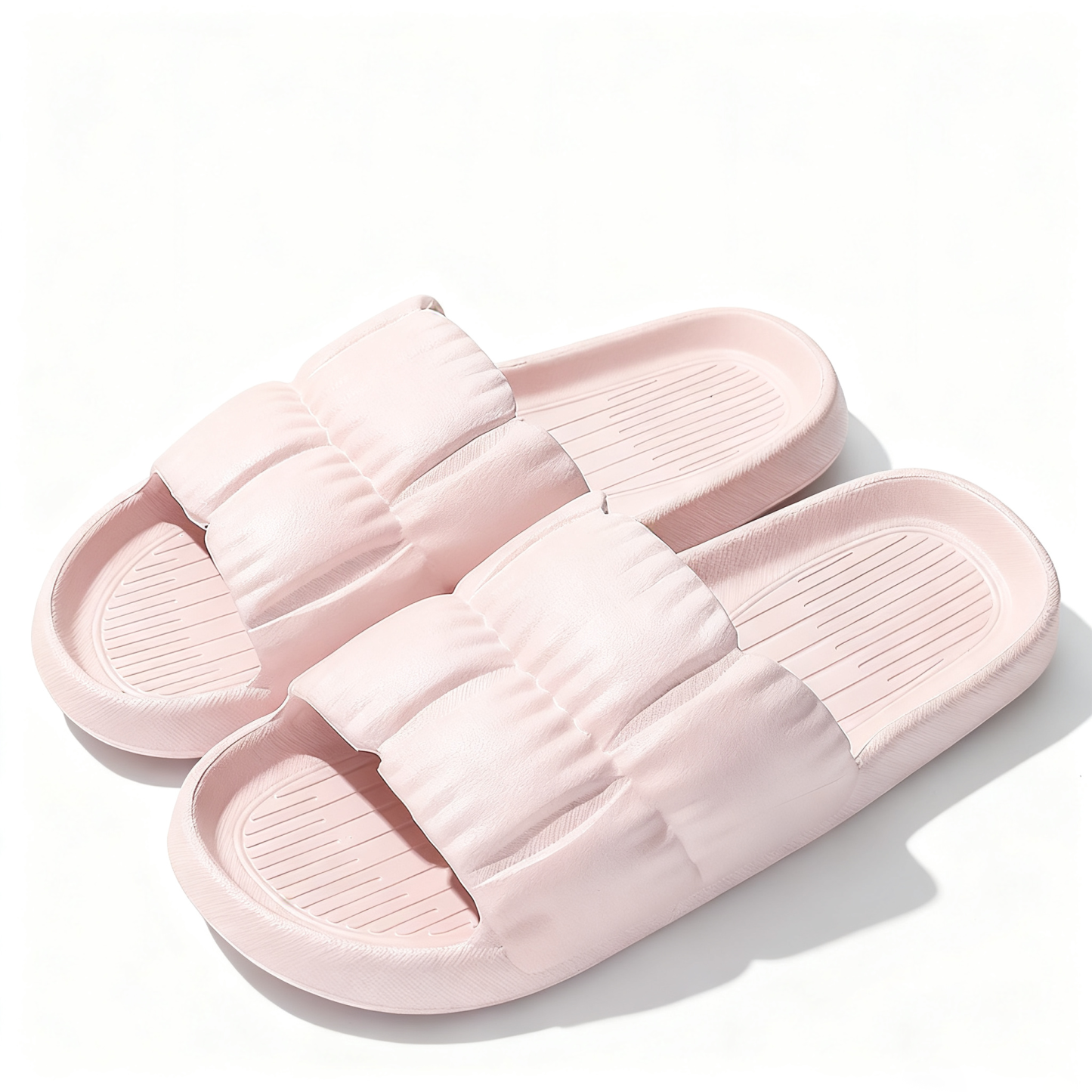 Women's and Men's Pleated EVA Thick-Soled Slippers
