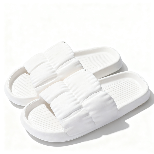 Women's and Men's Pleated EVA Thick-Soled Slippers