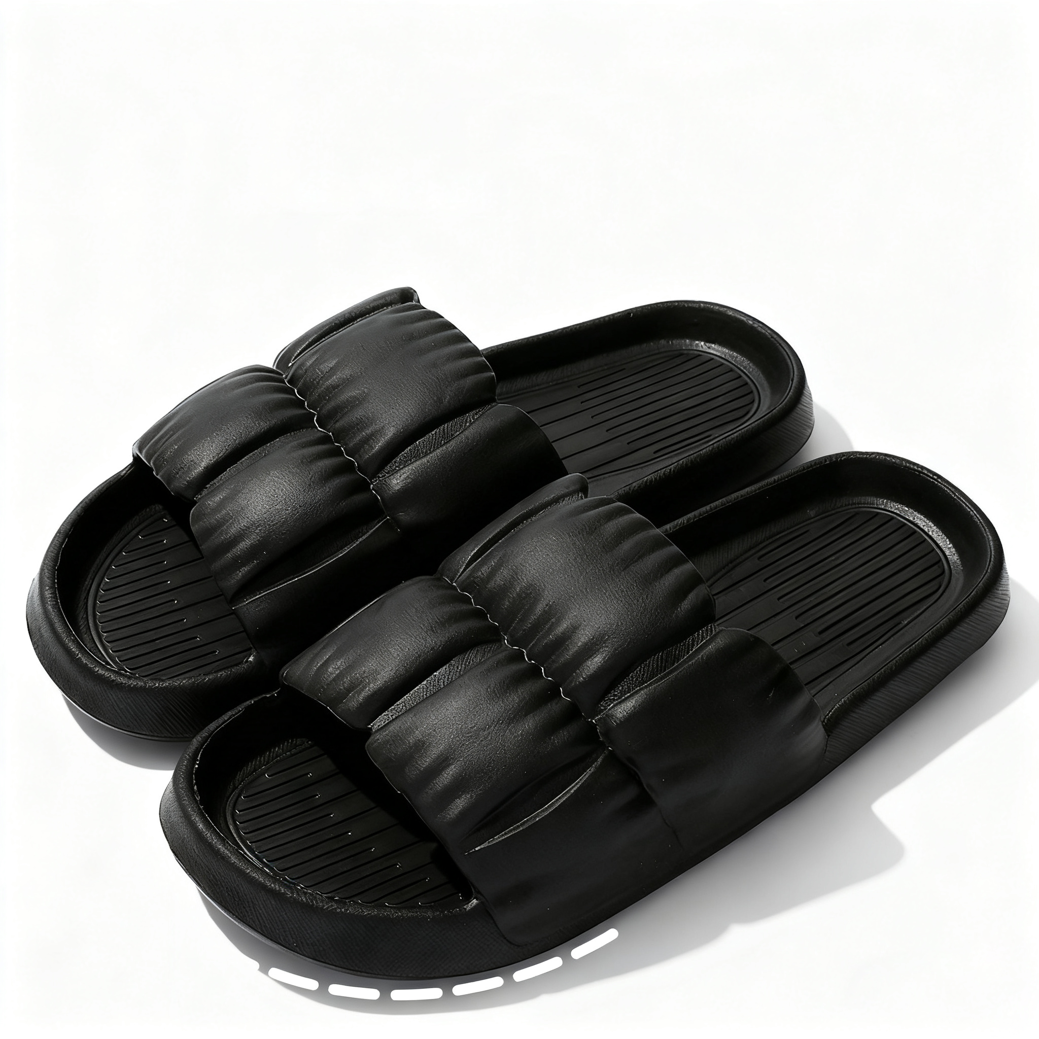 Women's and Men's Pleated EVA Thick-Soled Slippers