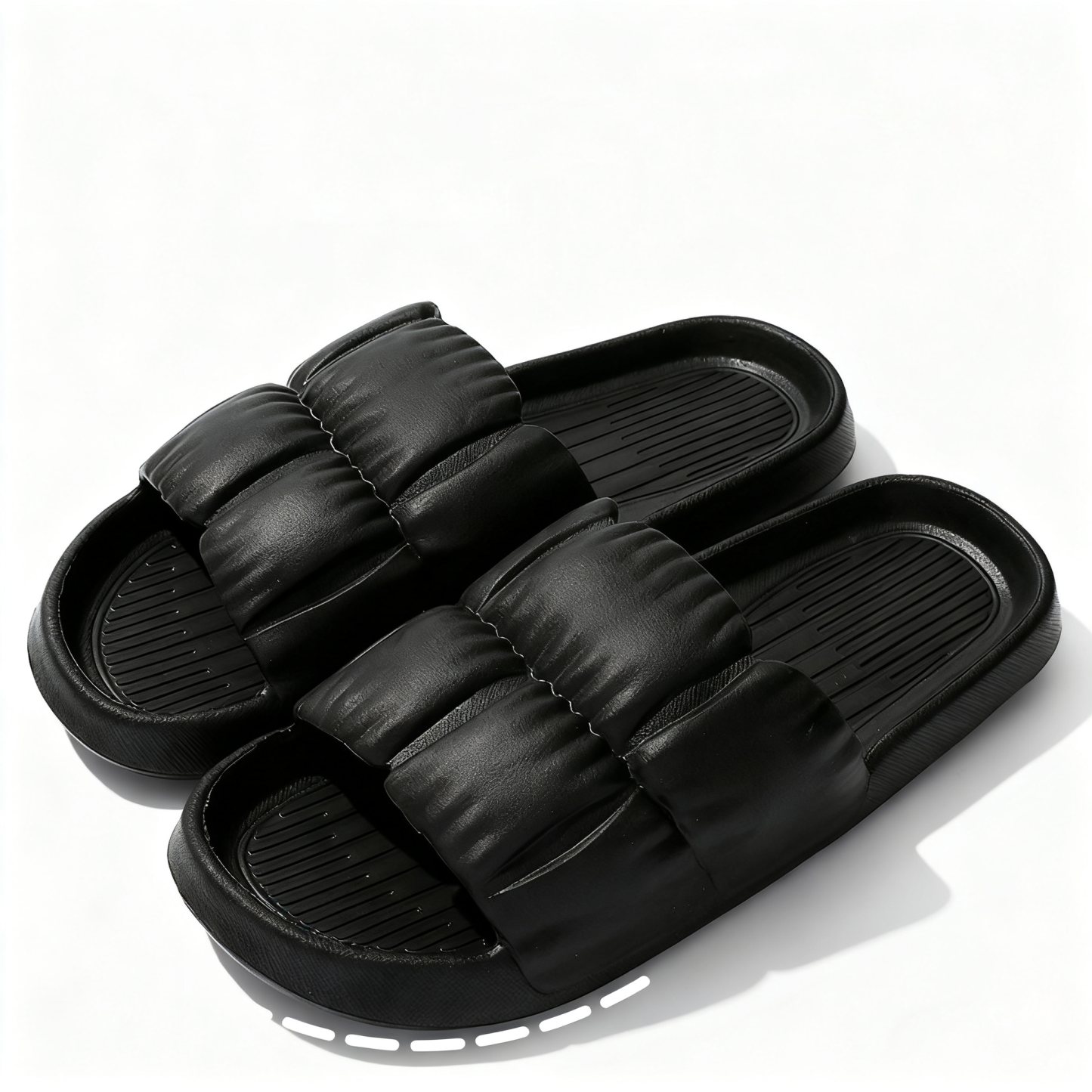 Women's and Men's Pleated EVA Thick-Soled Slippers