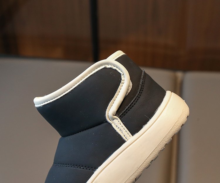 Baby fleece-lined thickened warm cotton snow boots