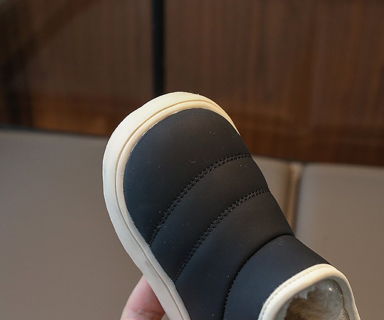 Baby fleece-lined thickened warm cotton snow boots