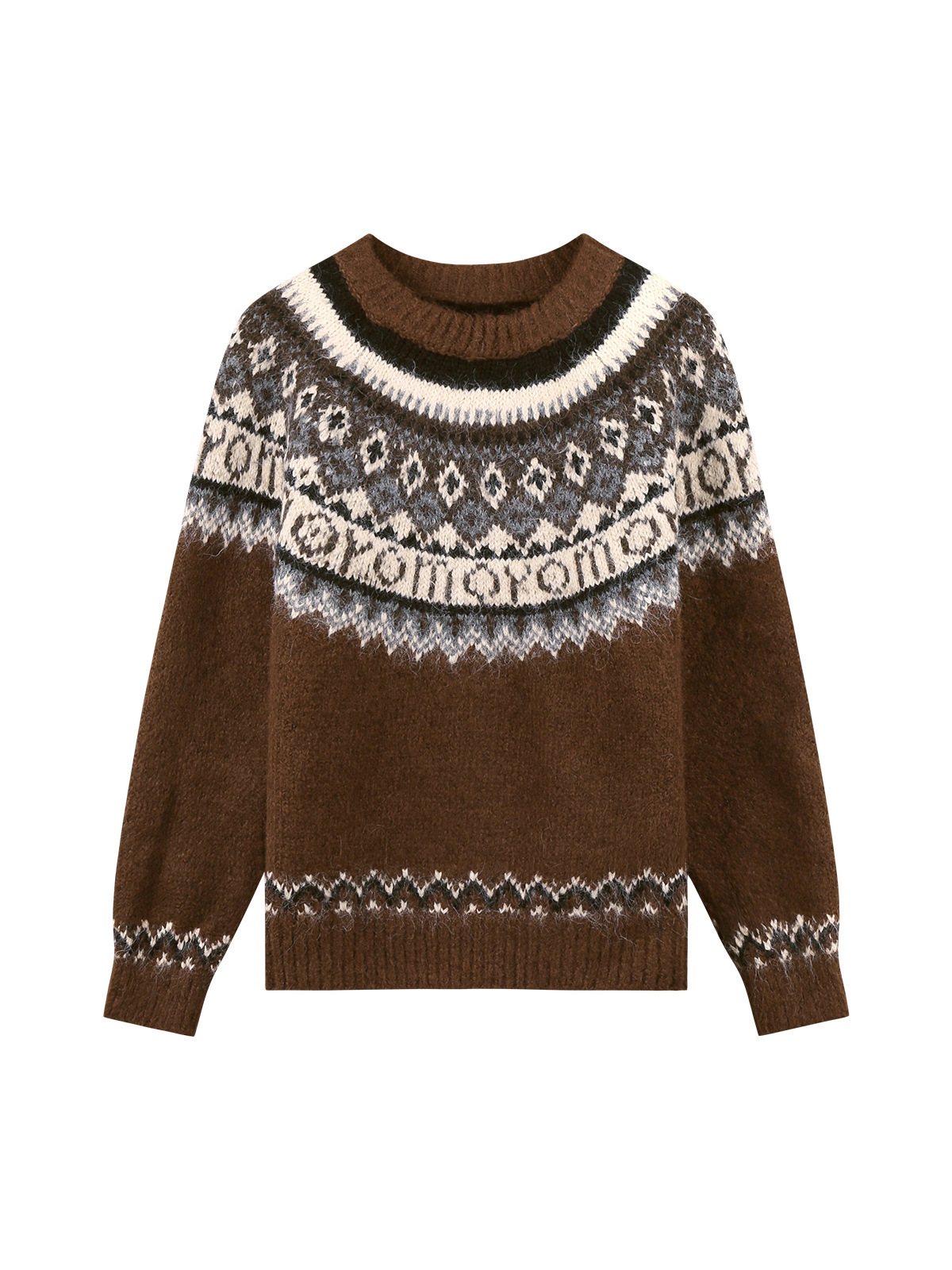 Christmas-themed soft and cozy plush knit sweater