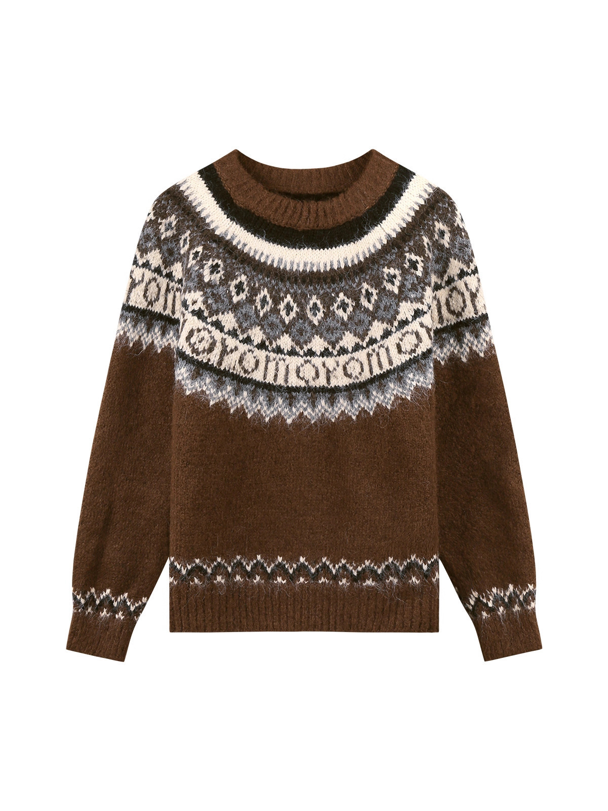 Christmas-themed soft and cozy plush knit sweater