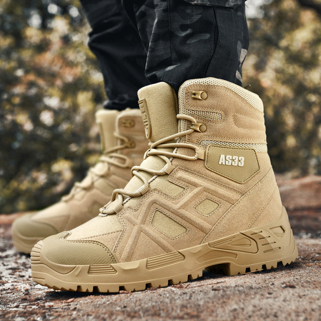 Plus Size Men's Military Boots, Outdoor Military Boots, Outdoor Running Shoes