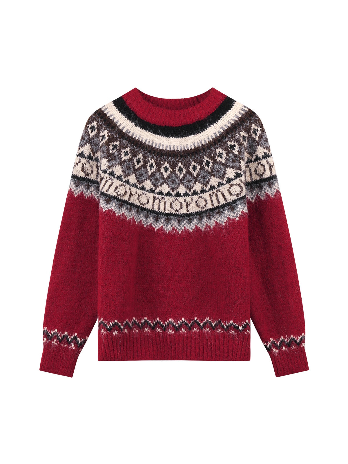 Christmas-themed soft and cozy plush knit sweater