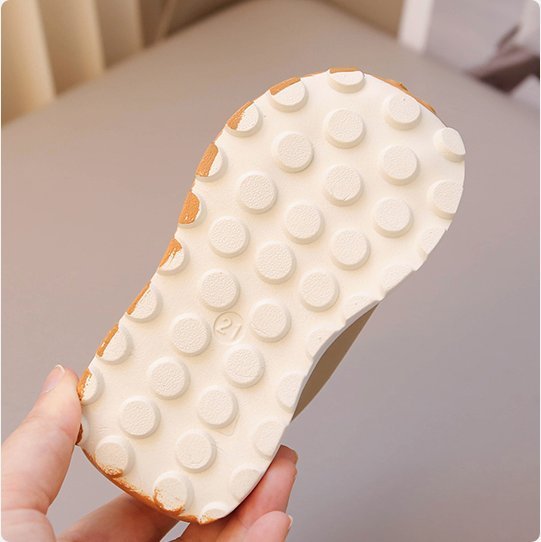 Soft-soled leather walking shoes for boys and girls