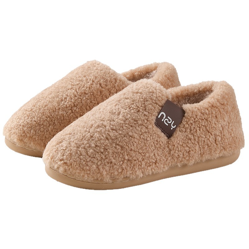 Men's and women's autumn and winter home slippers with heels