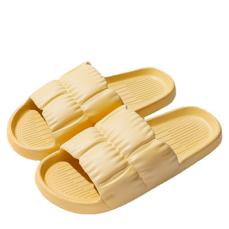 Women's and Men's Pleated EVA Thick-Soled Slippers