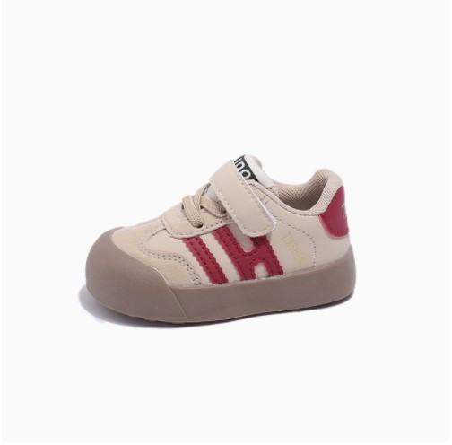 Soft-soled leather walking shoes for infants and toddlers