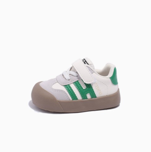 Soft-soled leather walking shoes for infants and toddlers