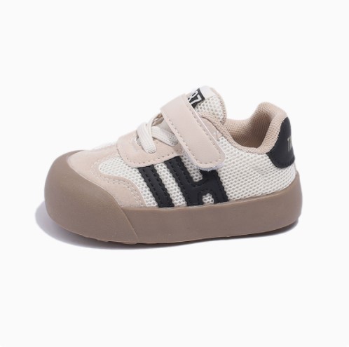 Soft-soled leather walking shoes for infants and toddlers