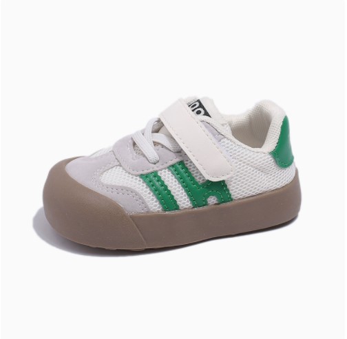 Soft-soled leather walking shoes for infants and toddlers