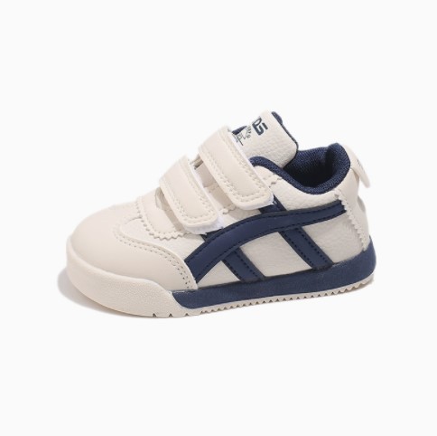 Children's leather-faced sports soft-soled non-slip walking shoes