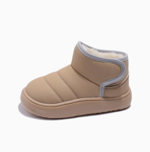 Baby fleece-lined thickened warm cotton snow boots