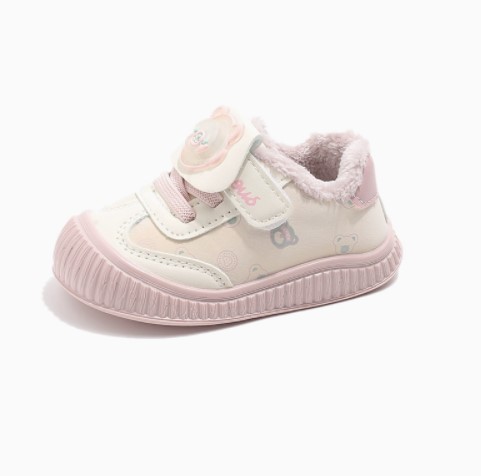 Boys' and Girls' Light-Up Fleece-Lined Soft-Soled Walking Shoes