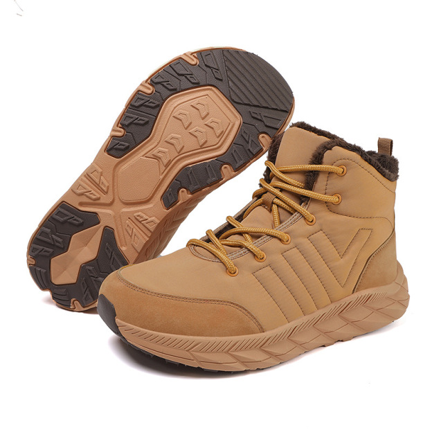 Men's and Women's High-Top Fleece-Lined Snow Boots