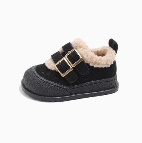 Baby soft-soled warm walking shoes