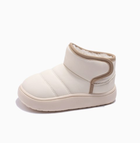 Baby fleece-lined thickened warm cotton snow boots