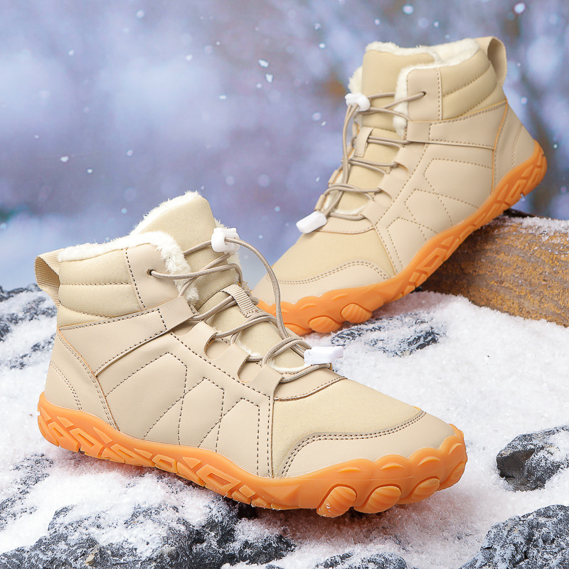 Waterproof and Cold-Resistant Barefoot Snow Boots for Men and Women