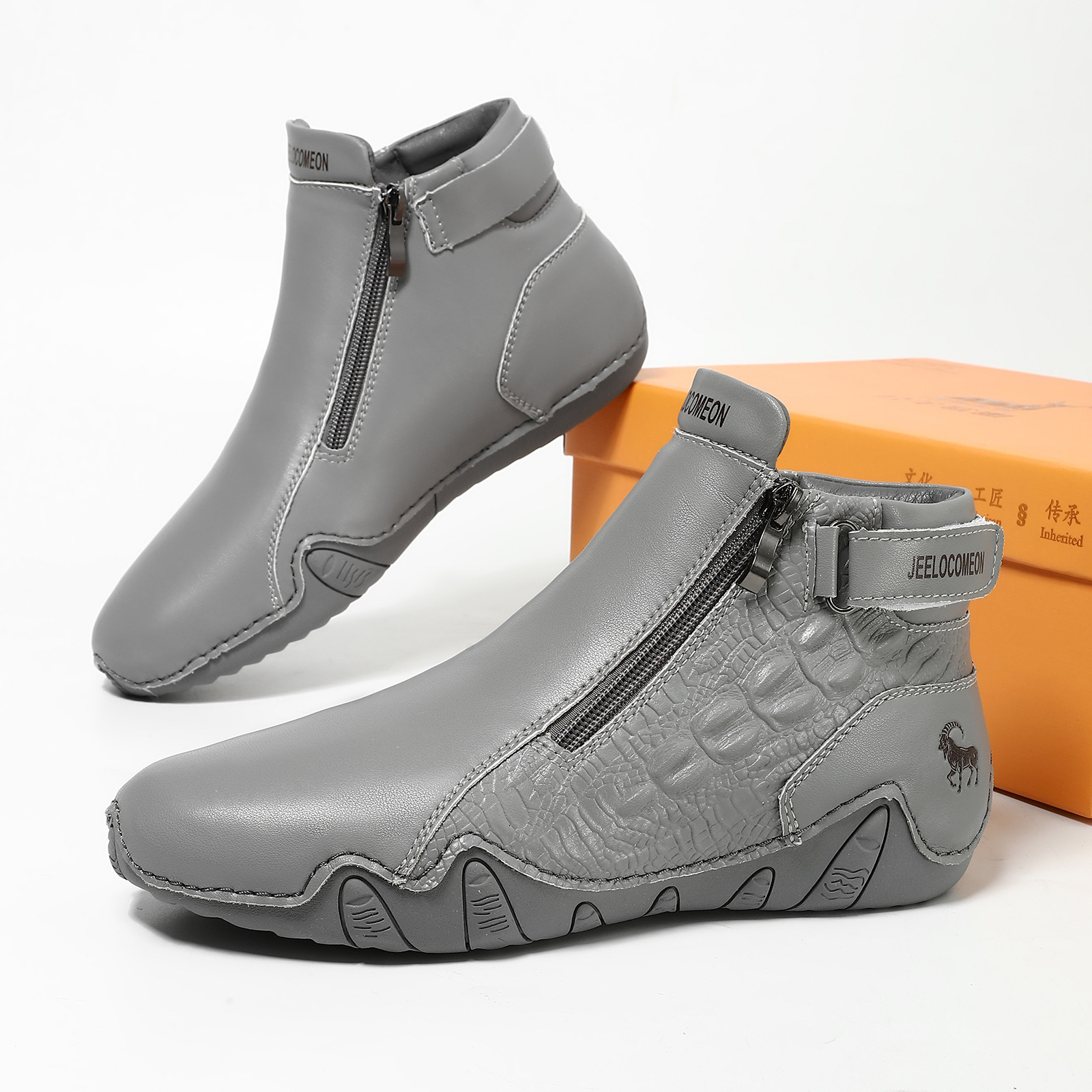 Warm Martin Boots Men Women Leather High Top Wearable Outdoor Casual Shoes